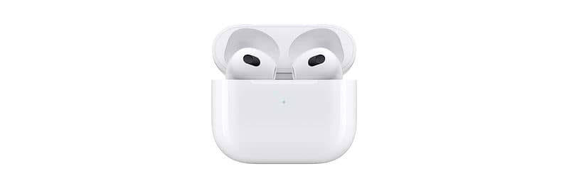 אוזניות אלחוטיות Apple AirPods 3 True Wireless עם מארז טעינה אלחוטי - צבע...