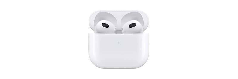 אוזניות אלחוטיות Apple AirPods 3 True Wireless עם מארז טעינה חוטית - צבע לבן...