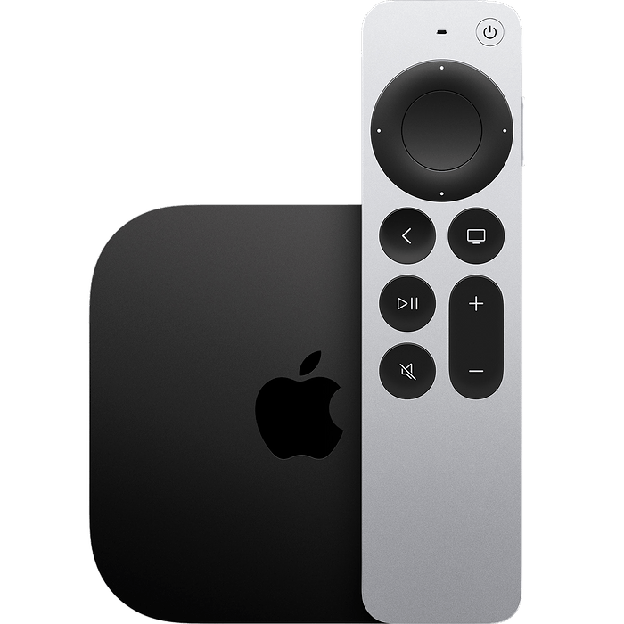סטרימר Apple TV 4K 2022 128GB Wi-Fi + Ethernet - צבע כסף שנה אחריות עי היבואן הרשמי
