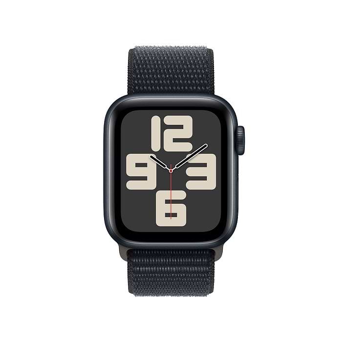 שעון חכם - Apple Watch SE (2023) GPS + Cellular 40mm Midnight Aluminium Case with Midnight Sport Loop - צבע שחור חצות שנה אחריות עי היבואן הרשמי