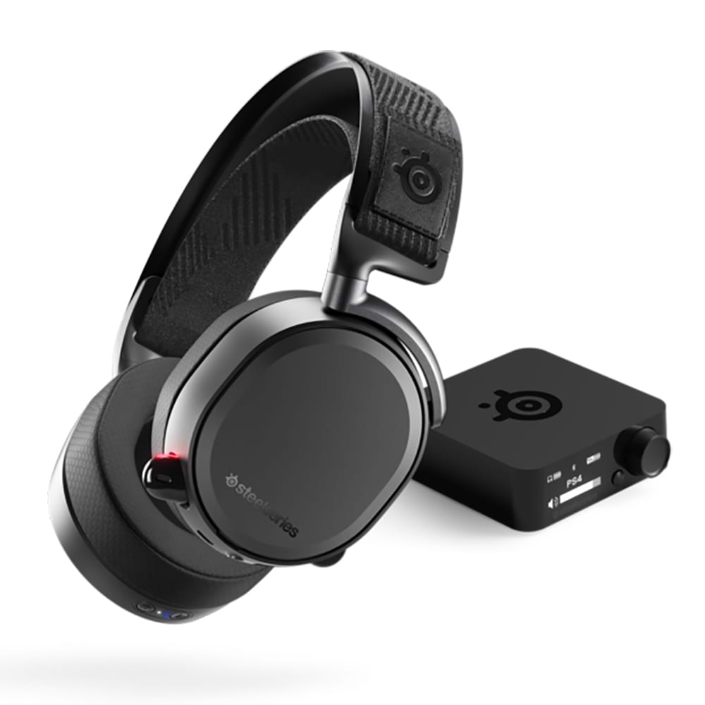 אוזניות גיימינג אלחוטיות SteelSeries Arctis Pro Wireless עם סאונד סראונד 7.1 בעזרת טכנולוגיית DTS מקיפה – צבע שחור שנתיים אחריות יבואן רשמי  