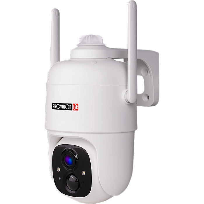 מצלמת אבטחה חיצונית אלחוטית על סוללה ProVision ISR BCam-PT07 3MP IP65 - צבע לבן שנתיים אחריות עי היבואן הרשמי