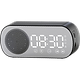 רמקול שעון מעורר חכם עם רדיו Sensor AMSB Bluetooth - צבע שחור שנה אחריות ע