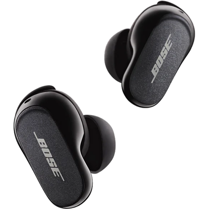 אוזניות אלחוטיות Bose QuietComfort Earbuds II - צבע שחור שנה אחריות עי היבואן הרשמי