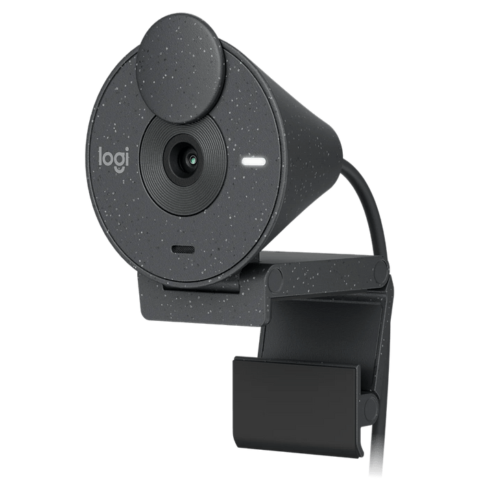 מצלמת רשת Logitech Brio 300 Full HD 1080p - צבע שחור שנתיים אחריות עי היבואן הרשמי
