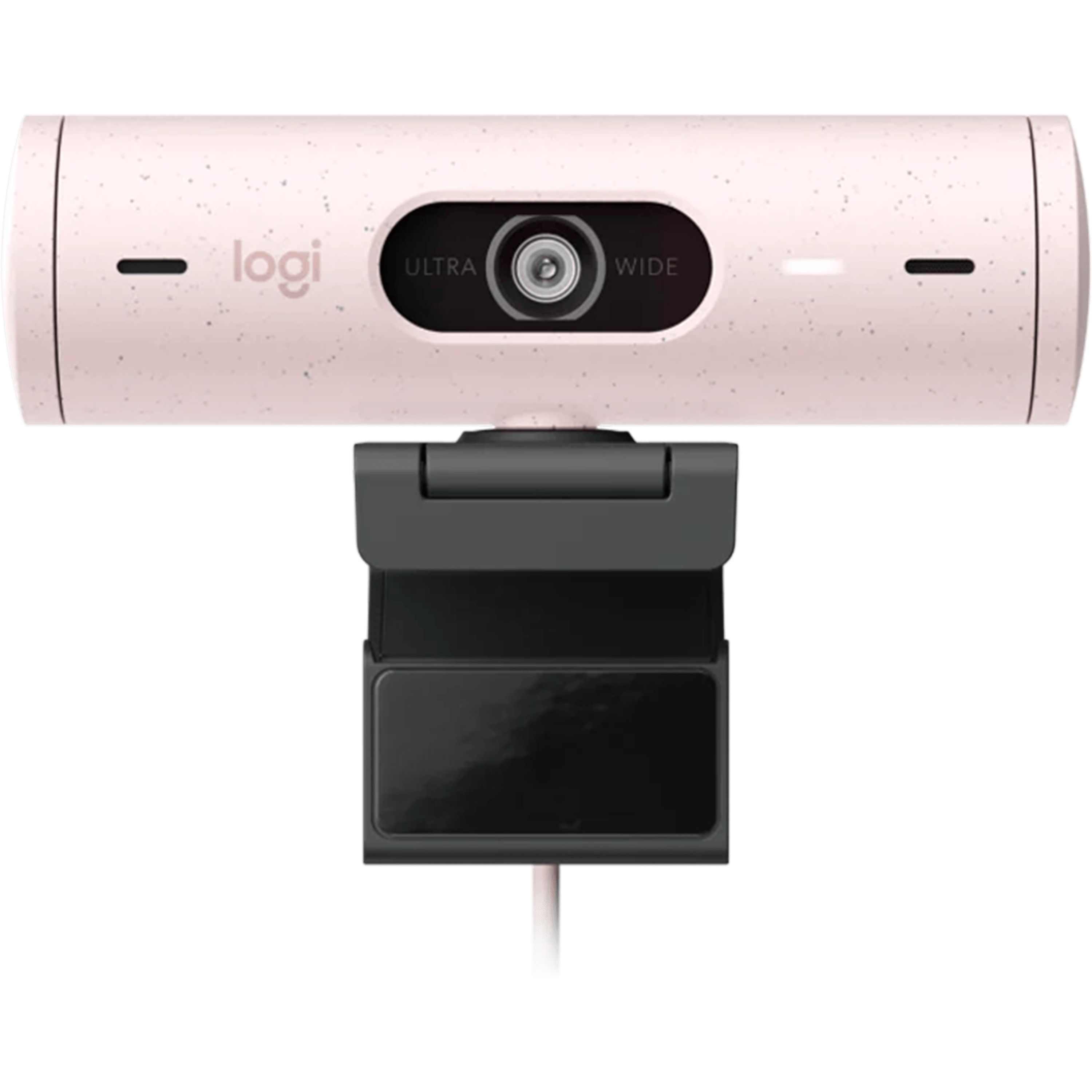 מצלמת רשת עם תיקון אור אוטומטי Logitech BRIO 500 FHD 1080P - צבע ורוד שנה אחריות ע