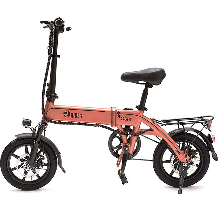 אופניים חשמליים עם צג דיגיטלי Rider Light - צבע חום שנה אחריות עי היבואן הרשמי