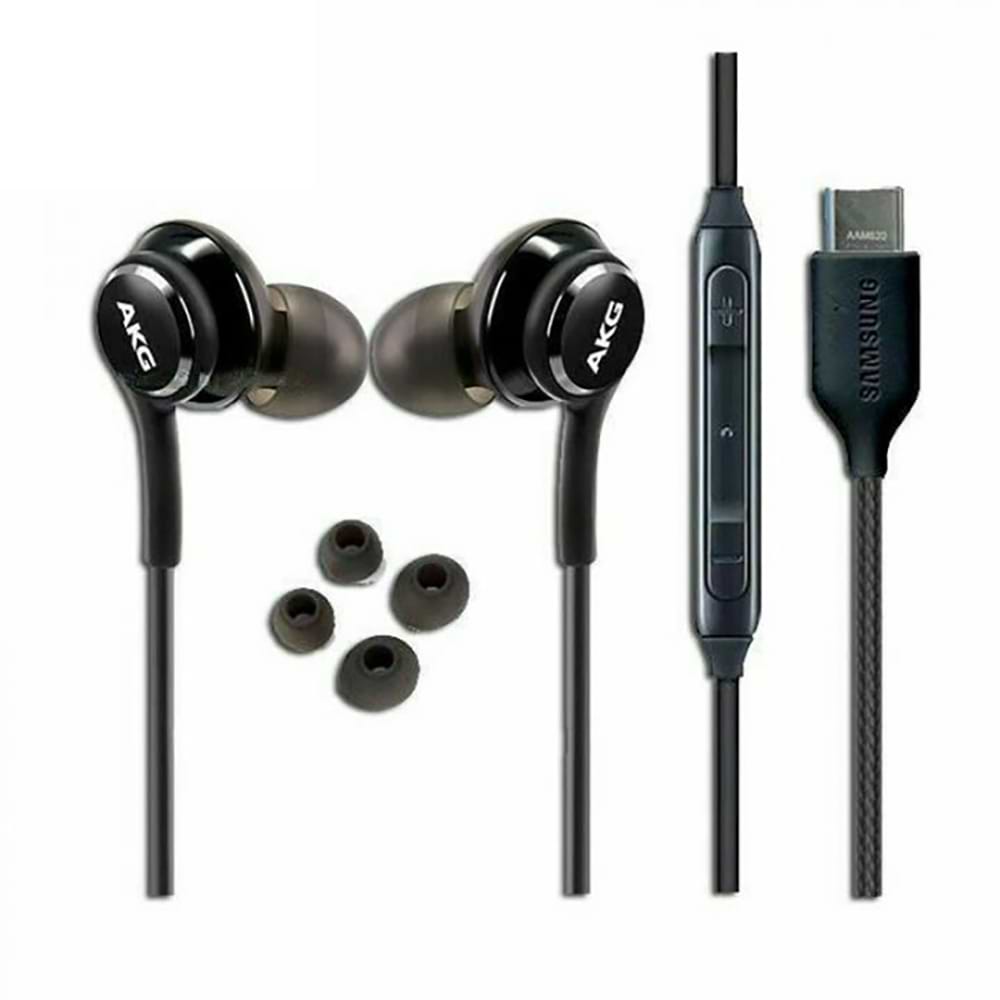 אוזניות חוטיות Samsung AKG Stereo USB Type-C - צבע שחור שנה אחריות ע