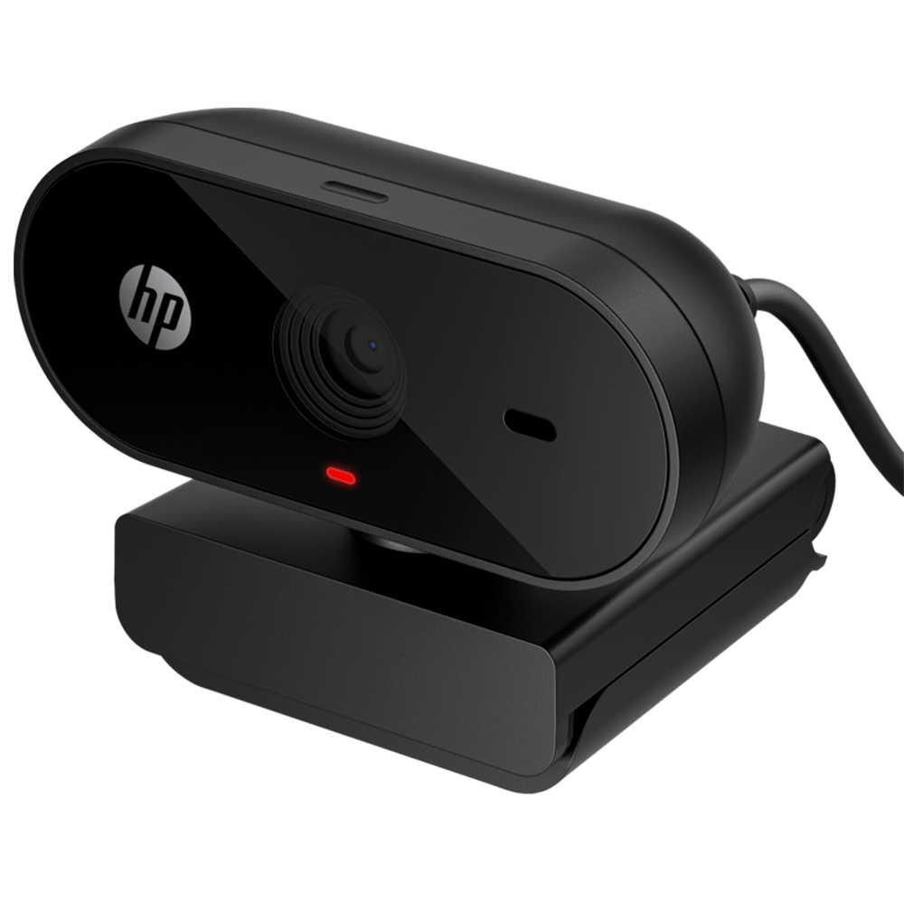 מצלמת אינטרנט HP 320 FHD USB-A Webcam (כולל מיקרופון) - צבע שחור שנתיים אחריות ע