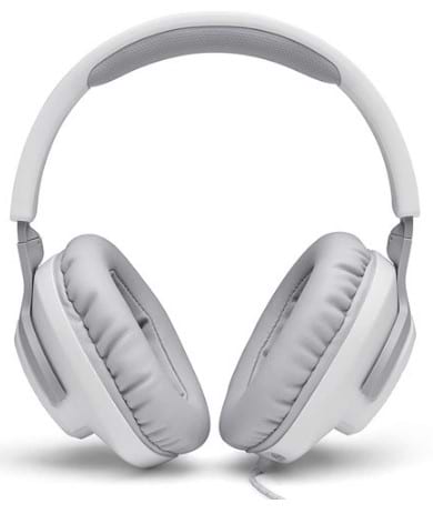 אוזניות גיימינג JBL Quantum 100 - צבע לבן שנה אחריות ע