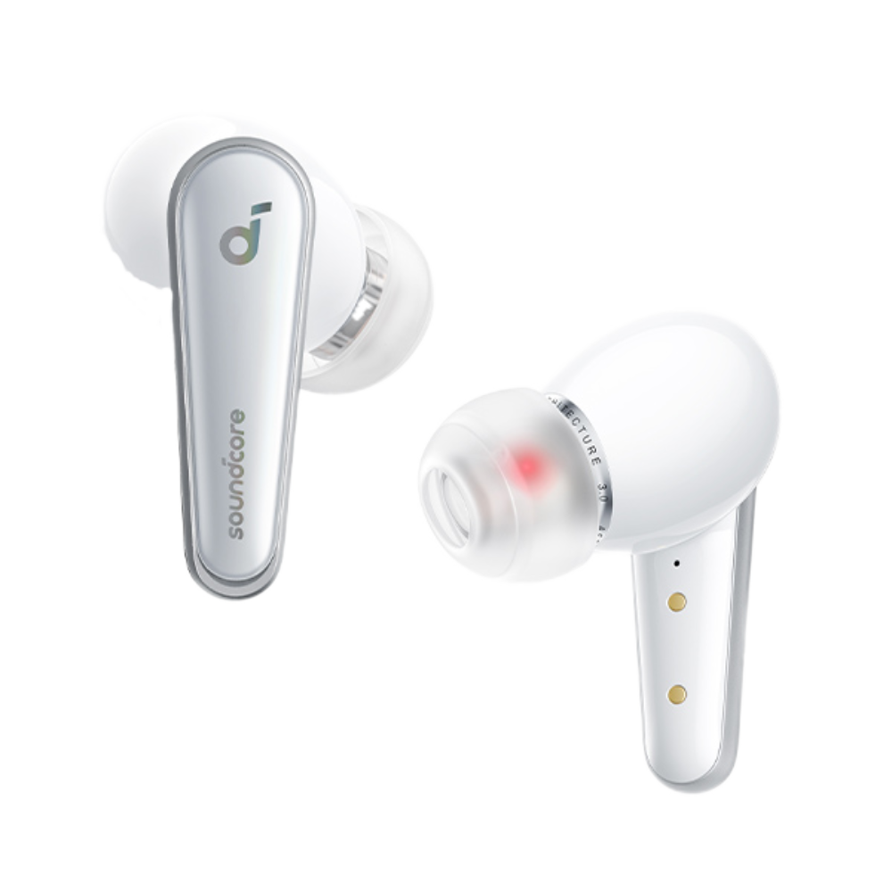 אוזניות אלחוטיות עם חיישן דופק Anker Soundcore ANC Liberty 4 TWS  - צבע לבן אחריות ע