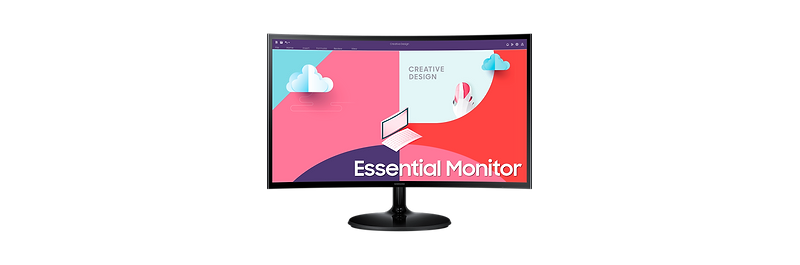 מסך מחשב קעור 24' Samsung Essential S3 S36C S24C360EAM VA FHD FreeSync 4ms...