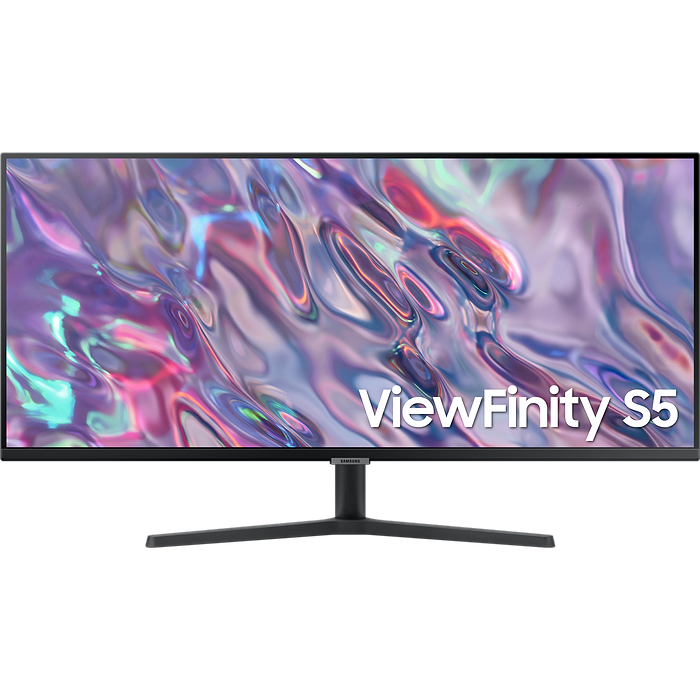 מסך מחשב 34'' Samsung ViewFinity S5 S34C500GAM FreeSync VA UWQHD 100Hz - צבע שחור שלוש שנות אחריות עי היבואן הרשמי