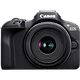 מצלמה דיגיטלית ללא מראה הכוללת עדשה Canon EOS R100 RF-S 18-45mm f/4.5-6.3 IS STM - צבע שחור שלוש שנות אחריות ע"י היבואן הרשמי