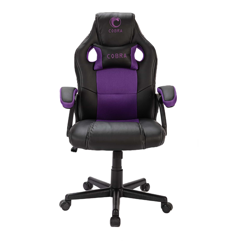 כיסא גיימינג Cobra CXR1 - צבע שחור עם סגול שנה אחריות ע