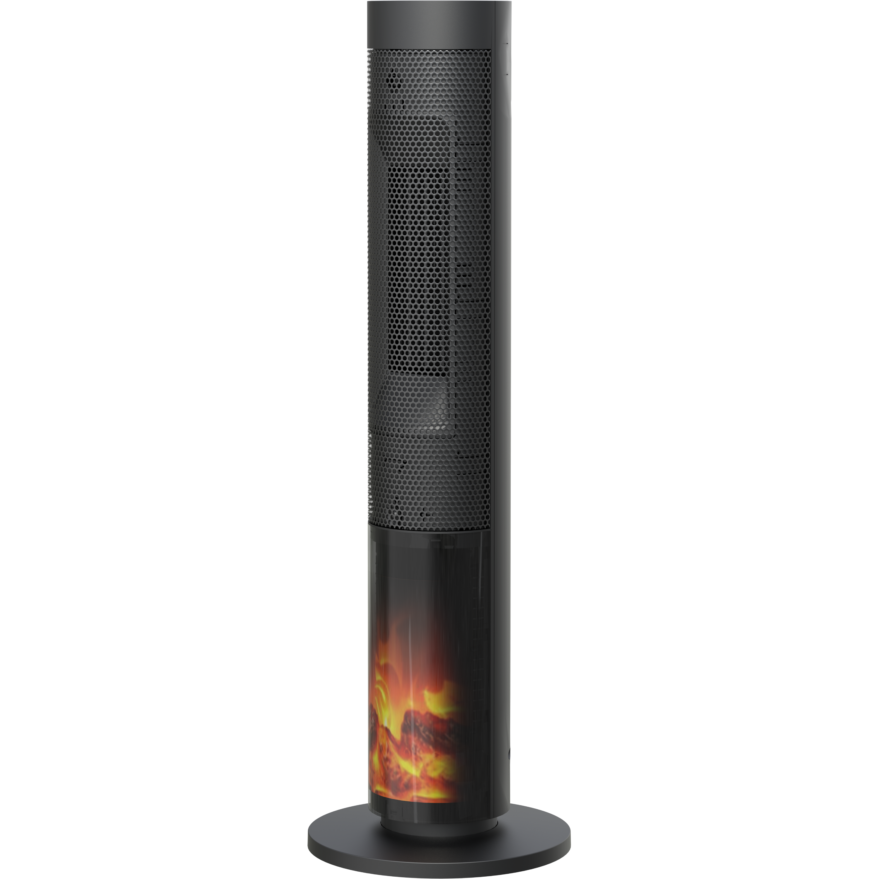מציאות ועודפים - תנור חימום 2000W עם תצוגת אח להבת אש Colder Leno Flame of Fire - צבע שחור אחריות ע