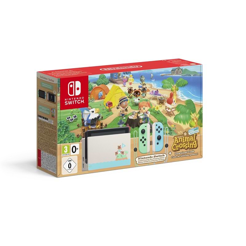 קונסולה עם משחק Nintendo Switch Animal Crossing Limited Edition - שנתיים אחריות ע