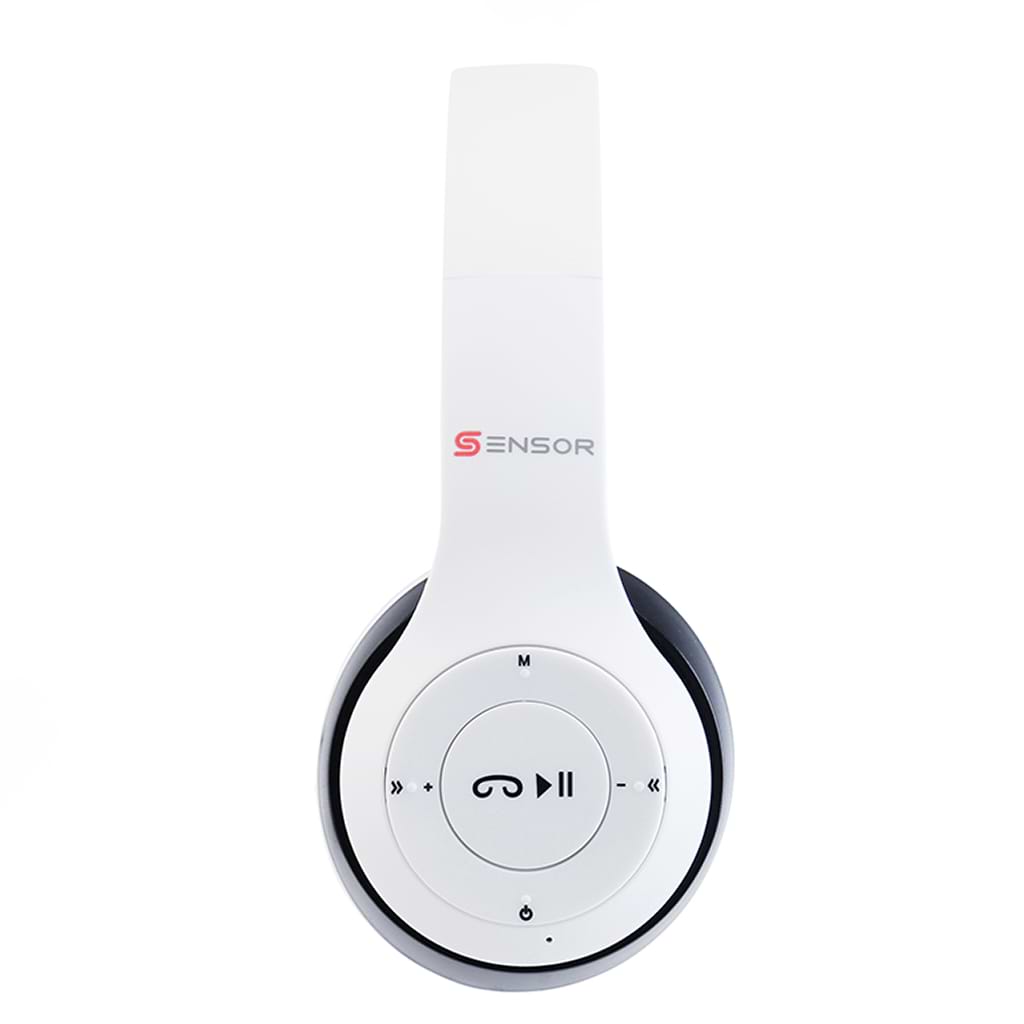 אוזניות בלוטוס Sensor S47 אלחוטיות בצבע לבן - שנה אחריות ע