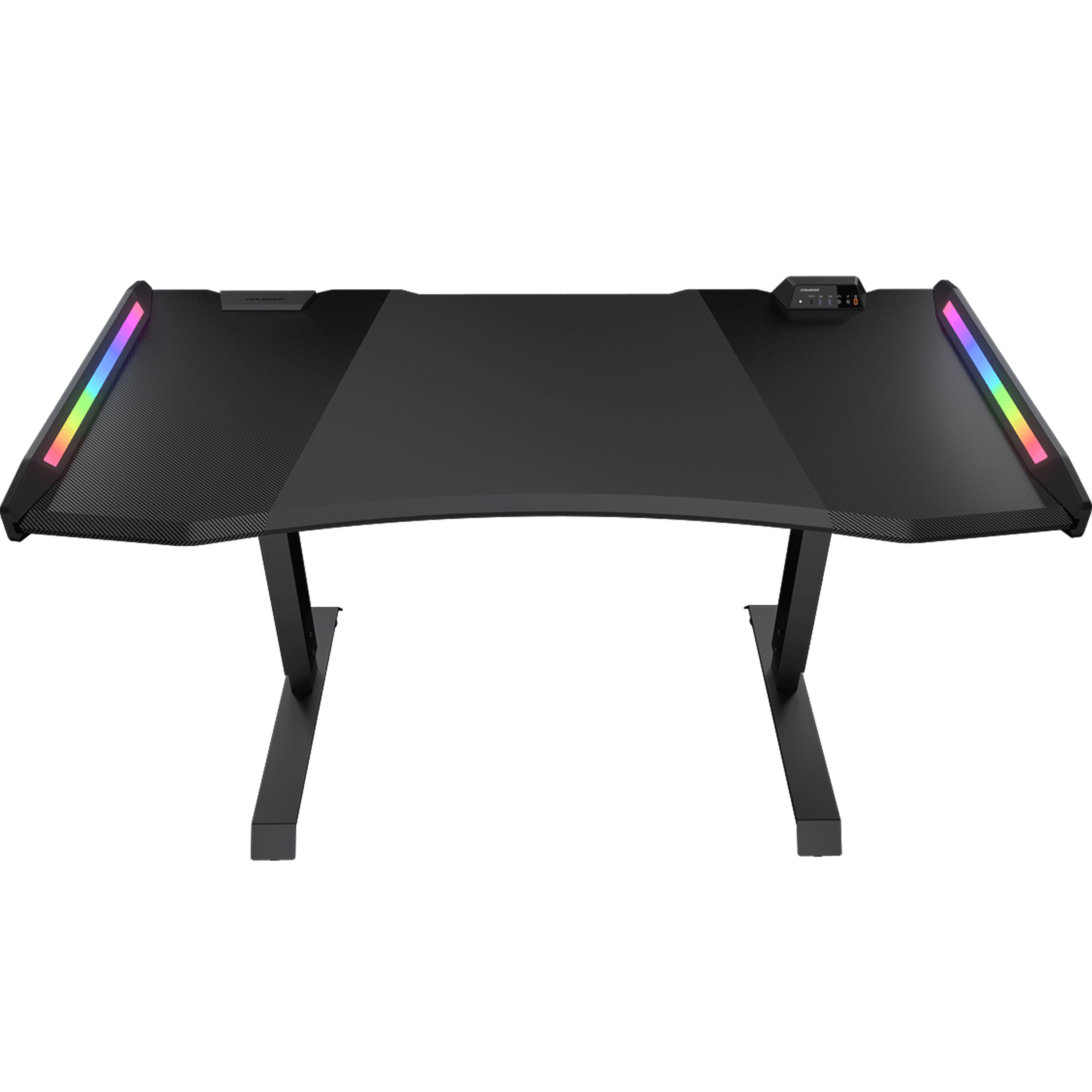 שולחן גיימינג עם תאורה Cougar Mars Pro 150 RGB + USB Hub - צבע שחור שנה אחריות ע