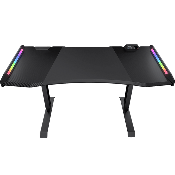 שולחן גיימינג עם תאורה Cougar Mars Pro 150 RGB + USB Hub - צבע שחור שנה אחריות עי היבואן הרשמי
