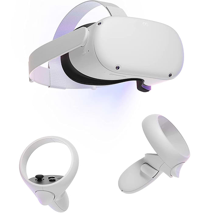 משקפי מציאות מדומה Meta Oculus Quest 2 128GB - צבע לבן שנה אחריות