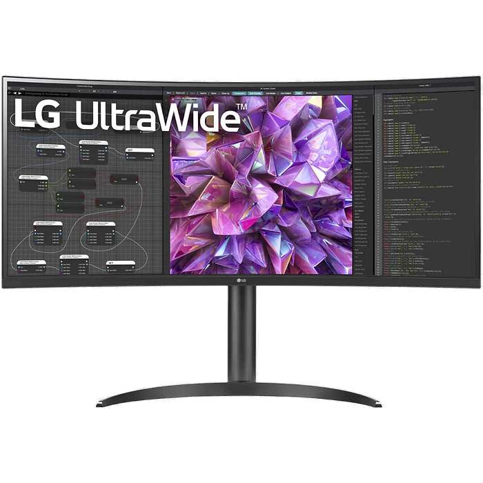 מסך מחשב קעור LG 34WQ75C-B 34 21:9 Curved UltraWide QHD - צבע שחור שנה אחריות עי היבואן הרשמי