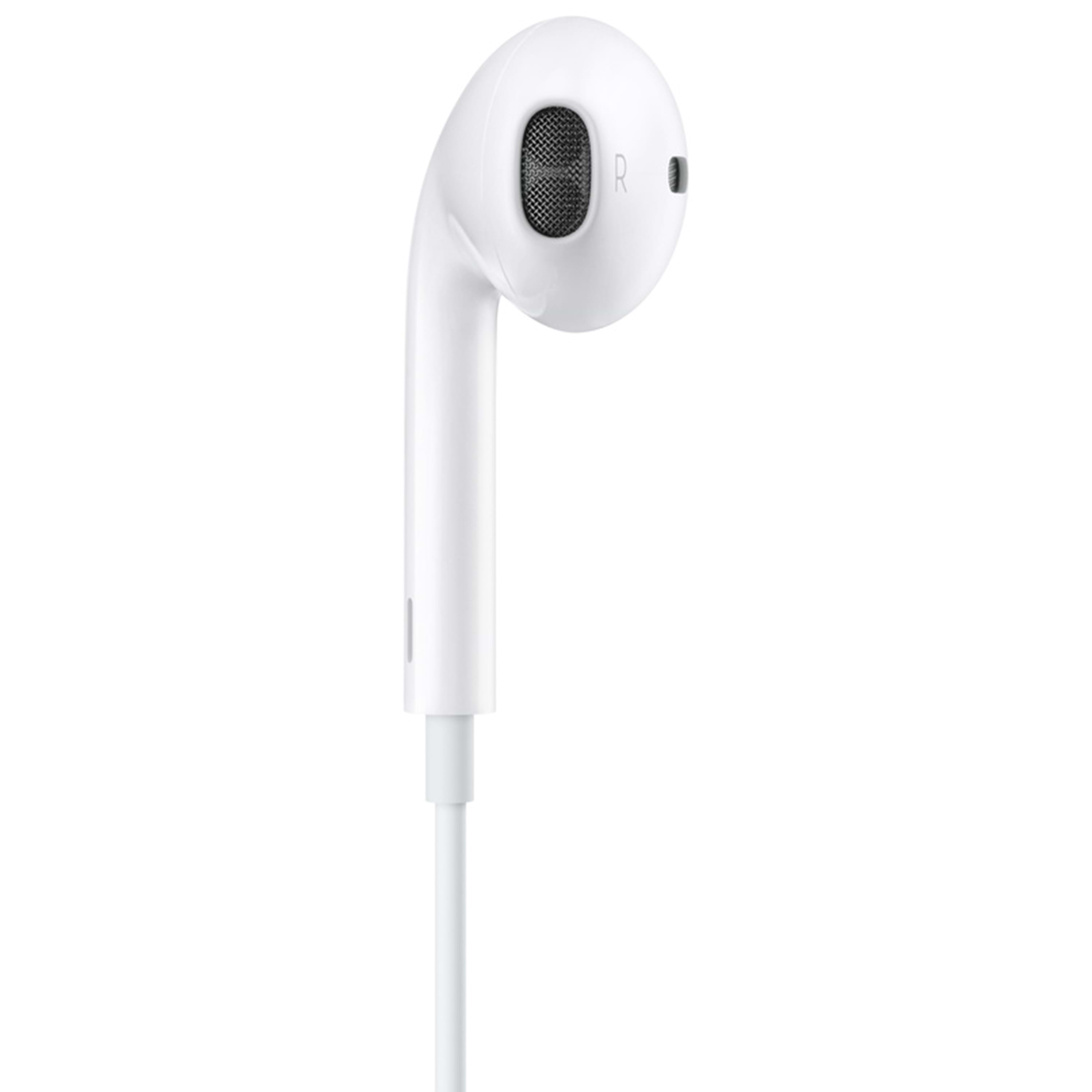 אוזניות חוטיות Apple EarPods with Lightning Connector - צבע לבן שנה אחריות ע