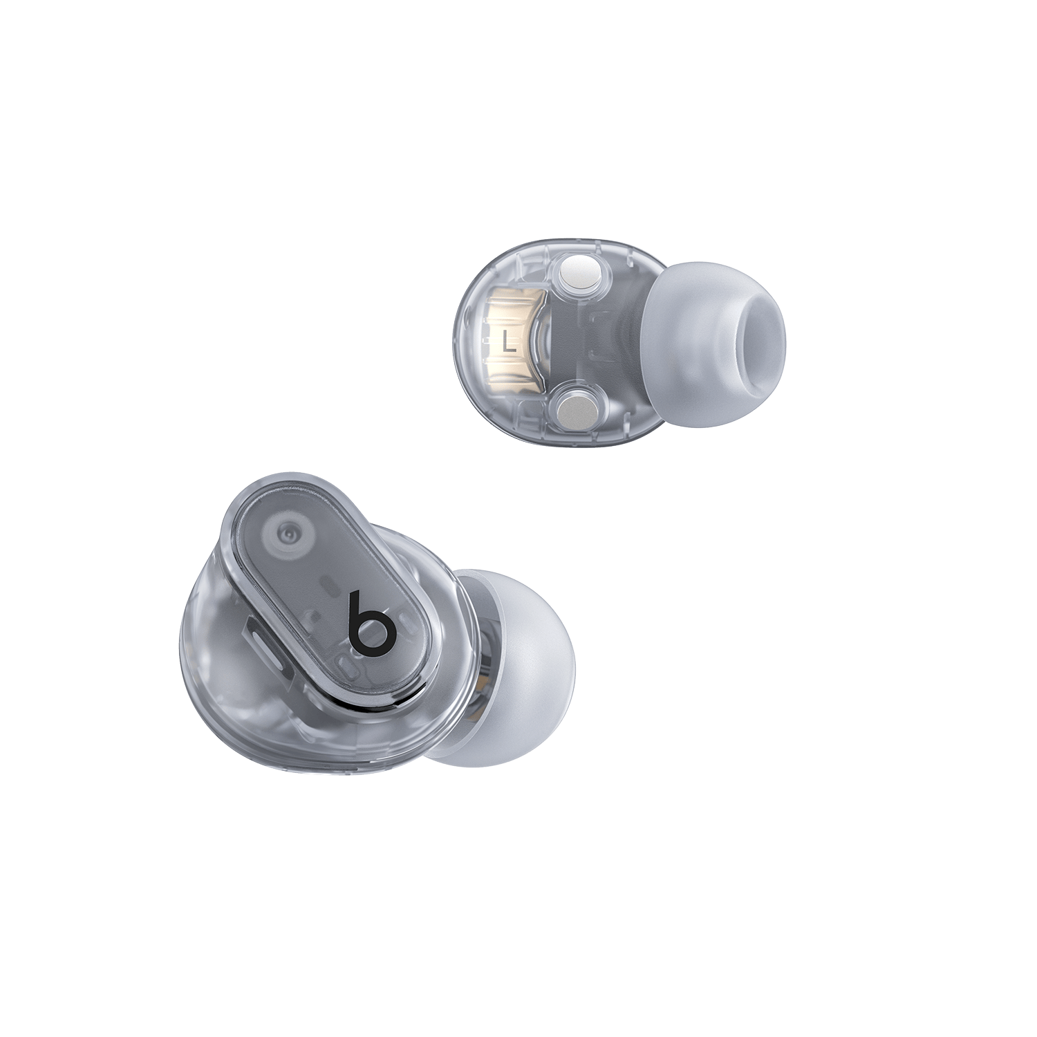 אוזניות Beats Studio Buds+ True Wireless - צבע שקוף שנה אחריות ע״י יבואן רשמי