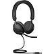 אוזניות חוטיות עם סינון רעשים פסיבי Jabra Evolve2 40 MS USB-A - צבע שחור