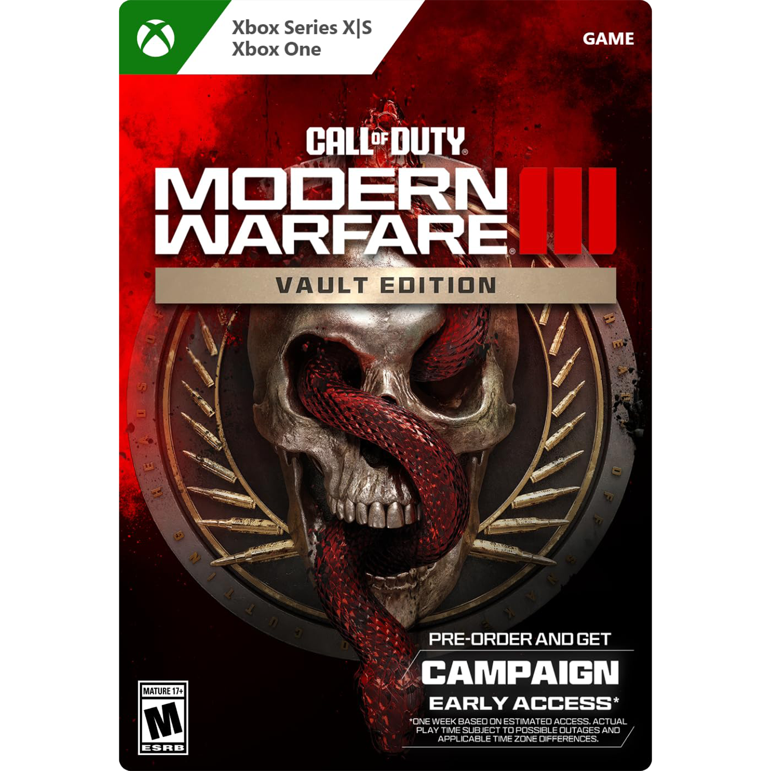 קוד דיגיטל למשחק Call of Duty: Modern Warfare III - Vault Edition לקונסולת Xbox Series X|S|One