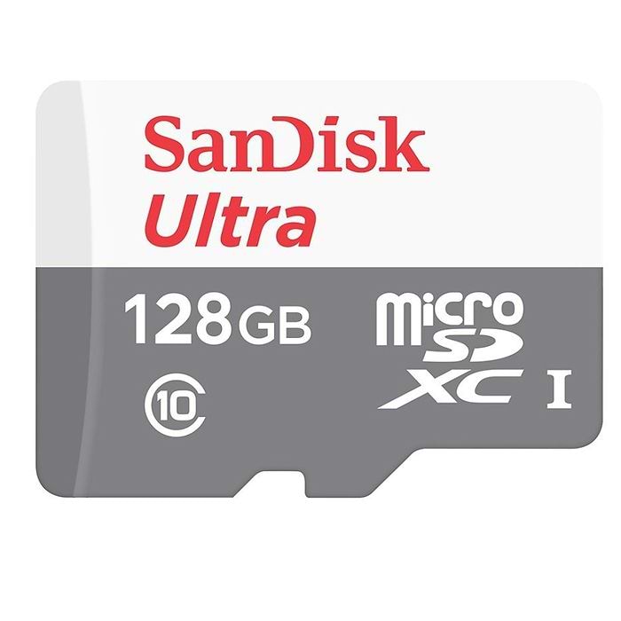 כרטיס זיכרון SanDisk Ultra® 128GB microSDXC 100MB/s Class 10 UHS-I - שבע שנות אחריות עי היבואן הרשמי