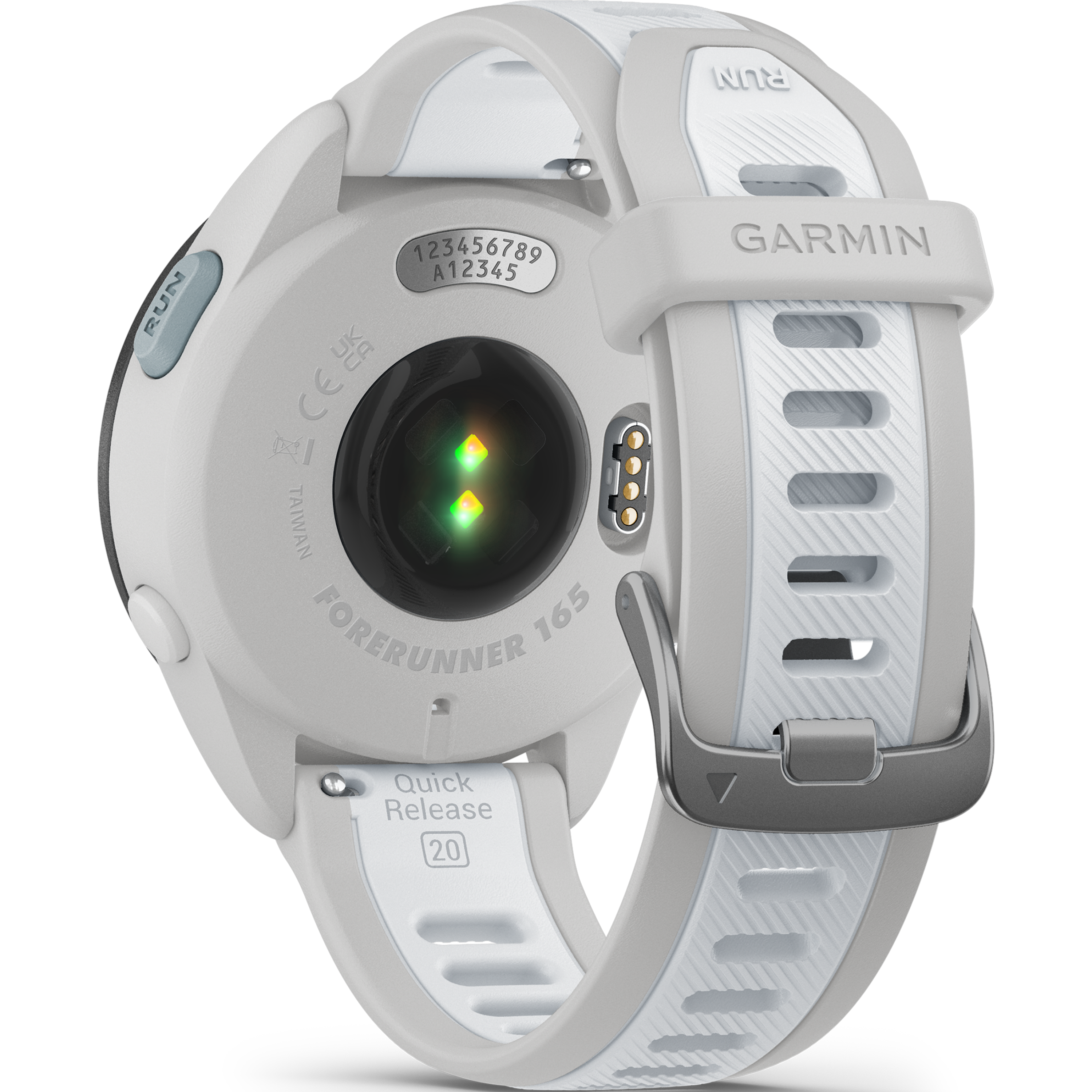 שעון ספורט חכם Garmin Forerunner 165 GPS 43mm - צבע אפור ולבן שנתיים אחריות ע