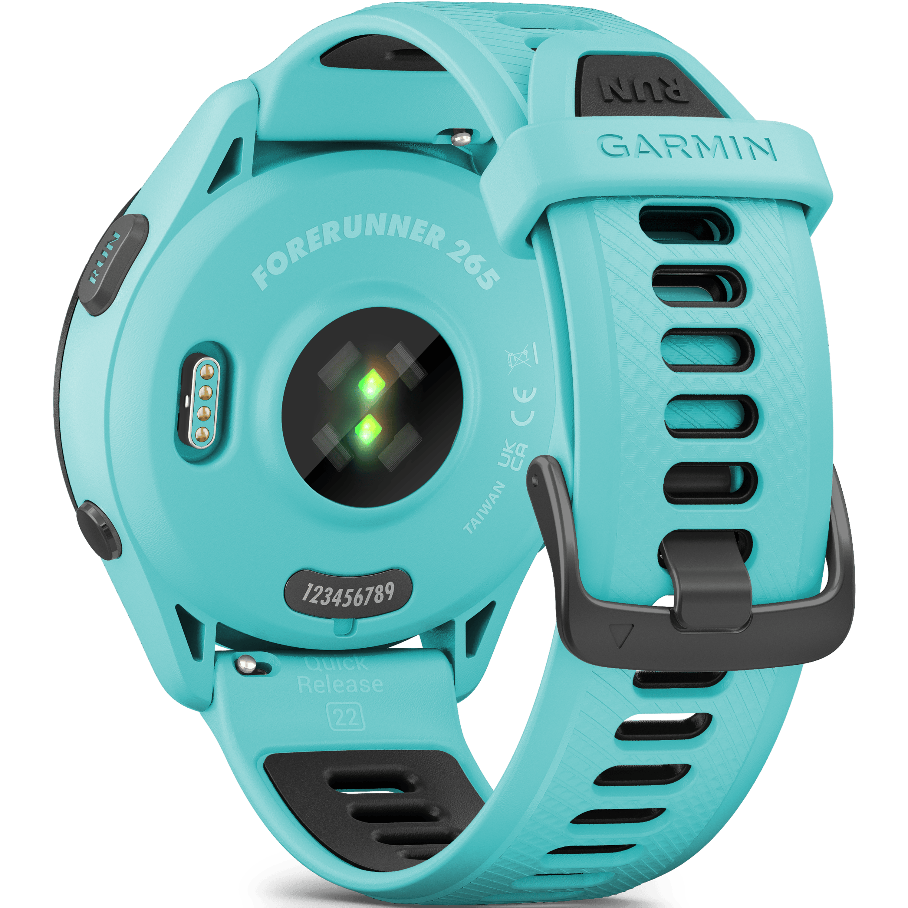 שעון ספורט חכם Garmin Forerunner 265 GPS 46mm - צבע מנטה אקווה שנתיים אחריות ע