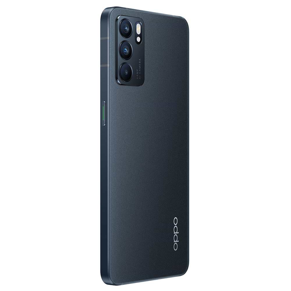סמארטפון Oppo Reno 6 5G 128GB 8GB RAM - צבע שחור שנתיים אחריות ע