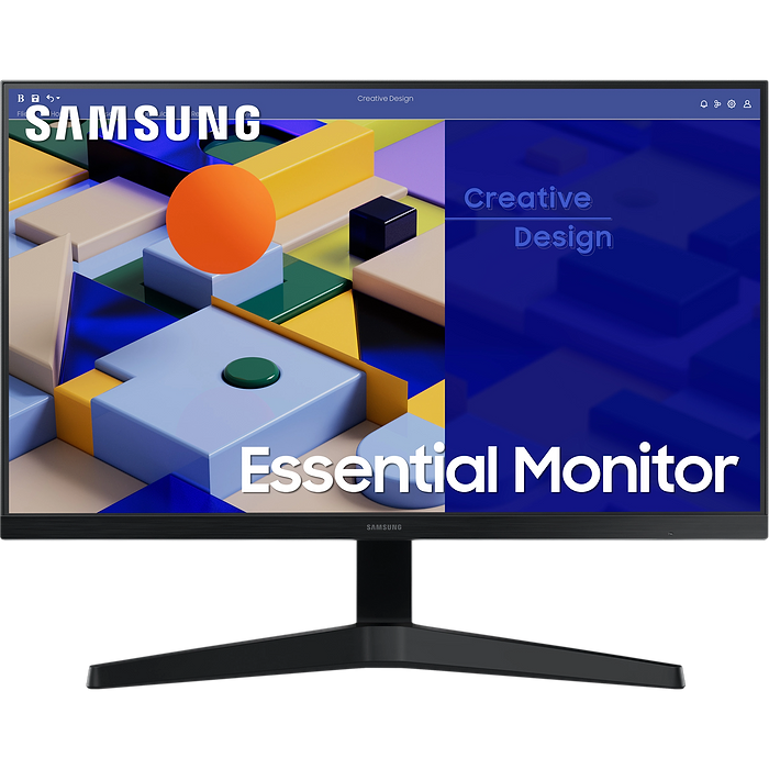 מסך מחשב 23.8'' Samsung Essential S3 S31C S24C310EAM IPS FHD FreeSync 75Hz - צבע שחור שלוש שנות אחריות עי היבואן הרשמי