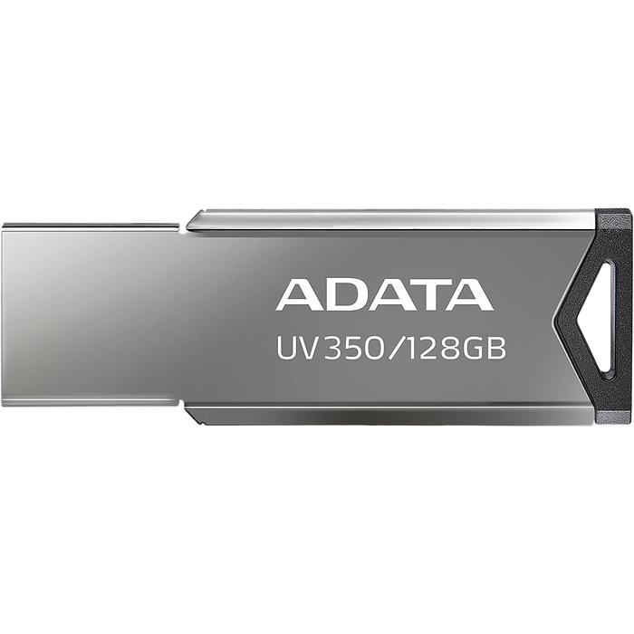 דיסק און קי ADATA USB 3.2 Flash Drive UV350 128GB - צבע כסוף חמש שנות אחריות עי היבואן הרשמי
