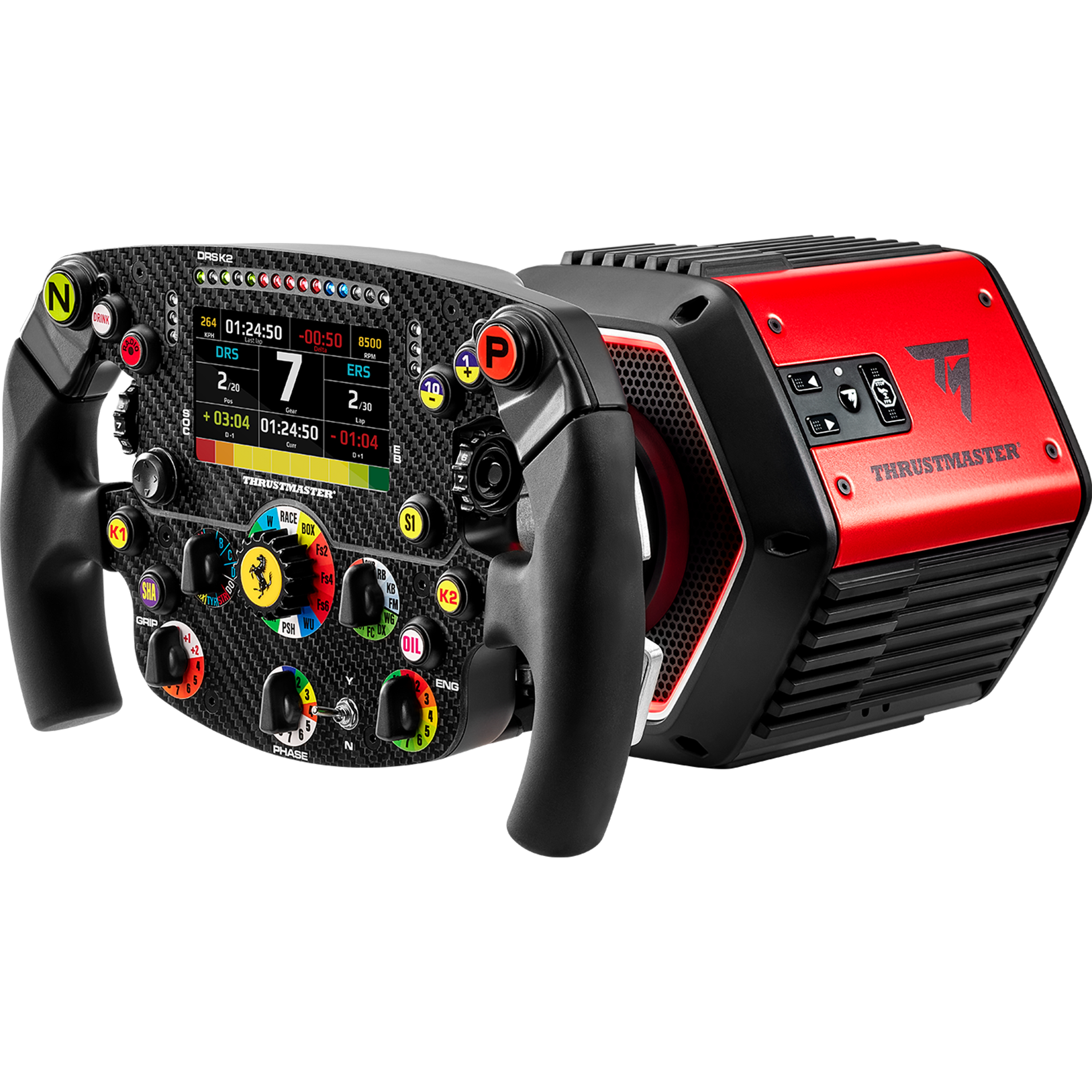 סימולטור Thrustmaster T818 Ferrari SF1000 למחשב - צבע שחור ואדום שנה אחריות ע