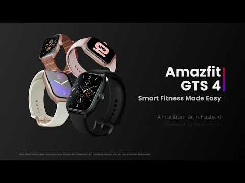 שעון חכם Amazfit GTS 4 - צבע ורוד ורד שנה אחריות ע