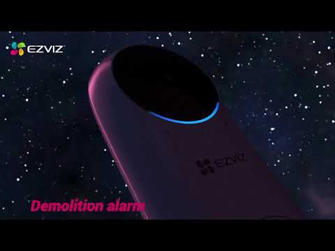 ערכת אינטרקום אלחוטי עם מצלמה ופעמון אלחוטי Ezviz DB2C - צבע לבן שנה אחריות ע