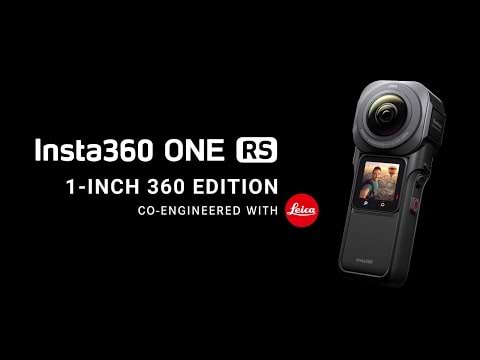 מצלמת אקסטרים 360° Insta360 One RS 1-Inch 360 Edition Dual 1-Inch Sensors 21MP 6K IPX3 - צבע שחור שנה אחריות ע