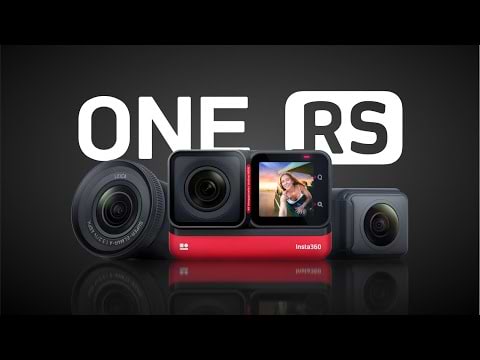 מצלמת אקסטרים 360° Insta360 One RS Twin Edition 48MP 4K - צבע שחור שנה אחריות ע