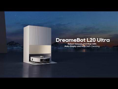 שואב אבק רובוטי חכם ומקרצף Dreame Bot L20 Ultra - צבע לבן שנתיים אחריות ע