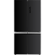 מקרר 4 דלתות 600 ליטר מקפיא תחתון Amcor HR4-628GB - גימור זכוכית שחורה אחריות ע"י היבואן הרשמי