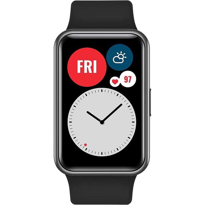 שעון חכם Huawei Watch Fit - צבע שחור שנה אחריות עי היבואן הרשמי
