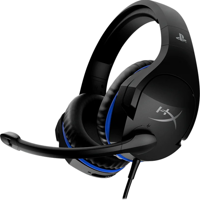 אוזניות גיימינג חוטיות HyperX Cloud Stinger PS5 - צבע שחור שנתיים אחריות עי יבואן הרשמי