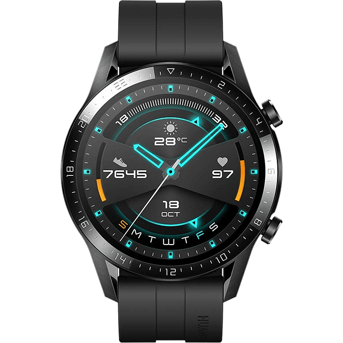 שעון חכם Huawei Watch GT 2 46mm - צבע שחור שנה אחריות עי היבואן הרשמי