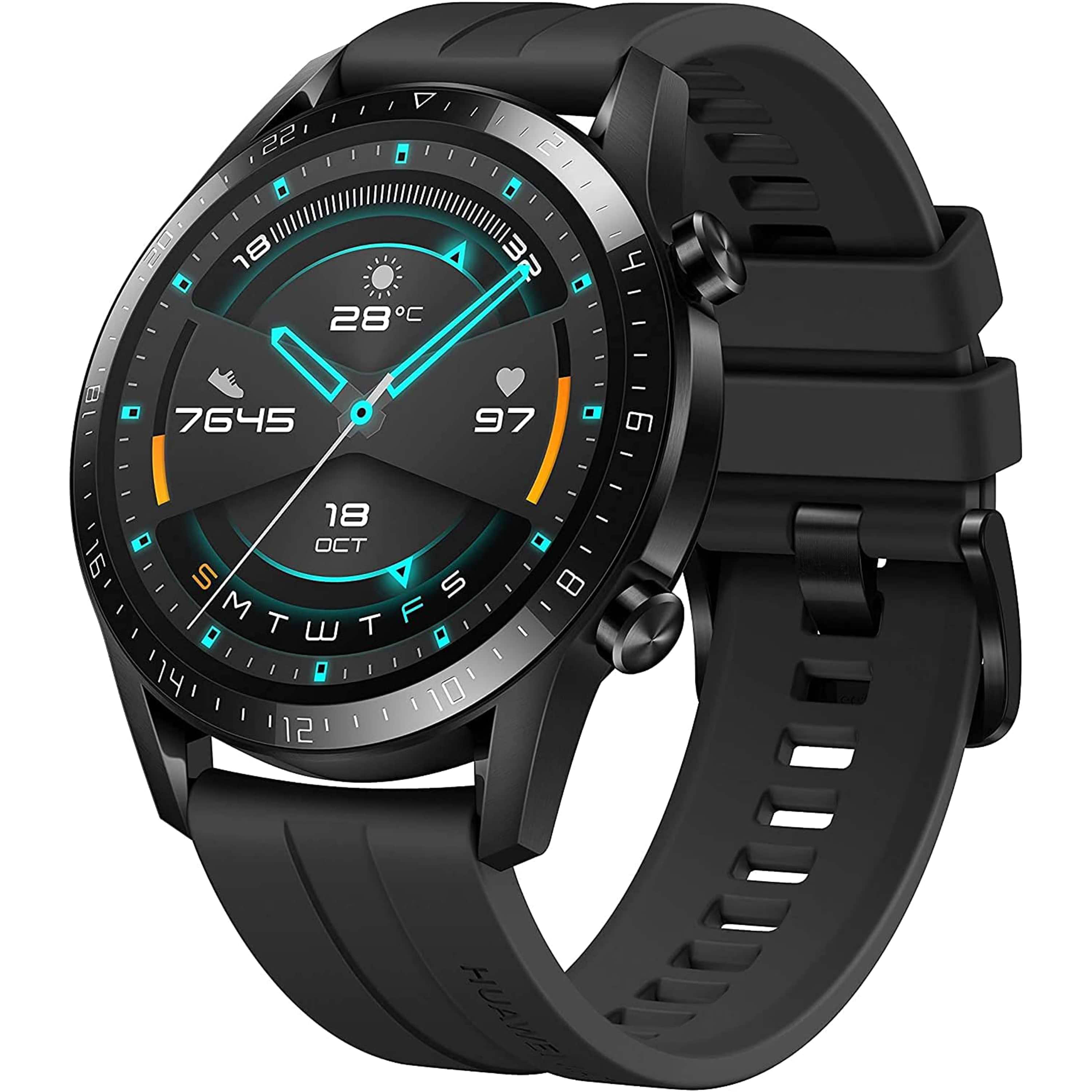 שעון חכם Huawei Watch GT 2 46mm - צבע שחור שנה אחריות ע