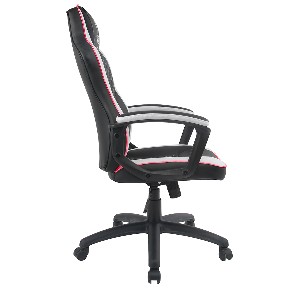 כיסא גיימינג Dragon Sniper Led - צבע שחור עם לבן שנה אחריות ע