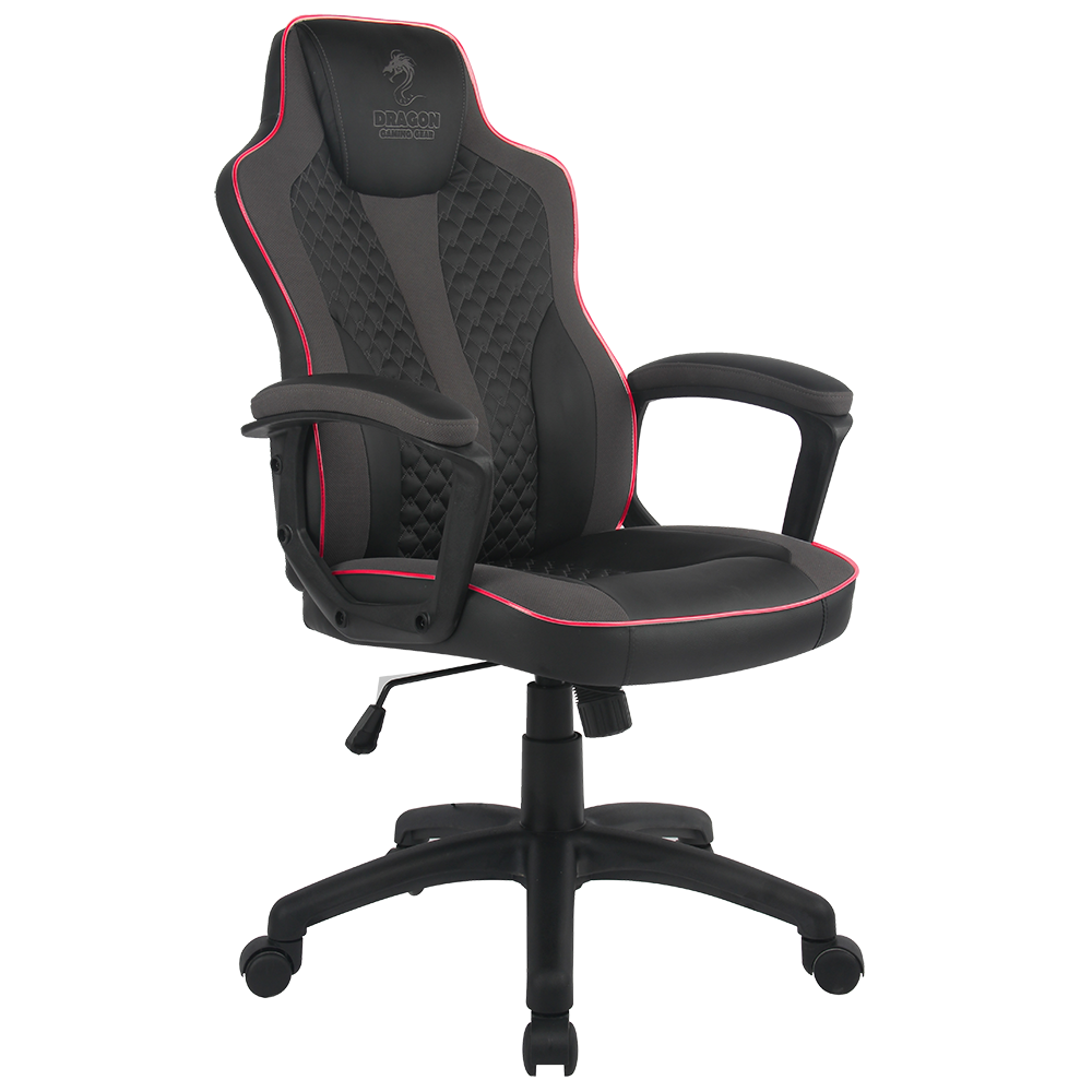 כיסא גיימינג Dragon Sniper Led - צבע שחור עם אפור שנה אחריות ע