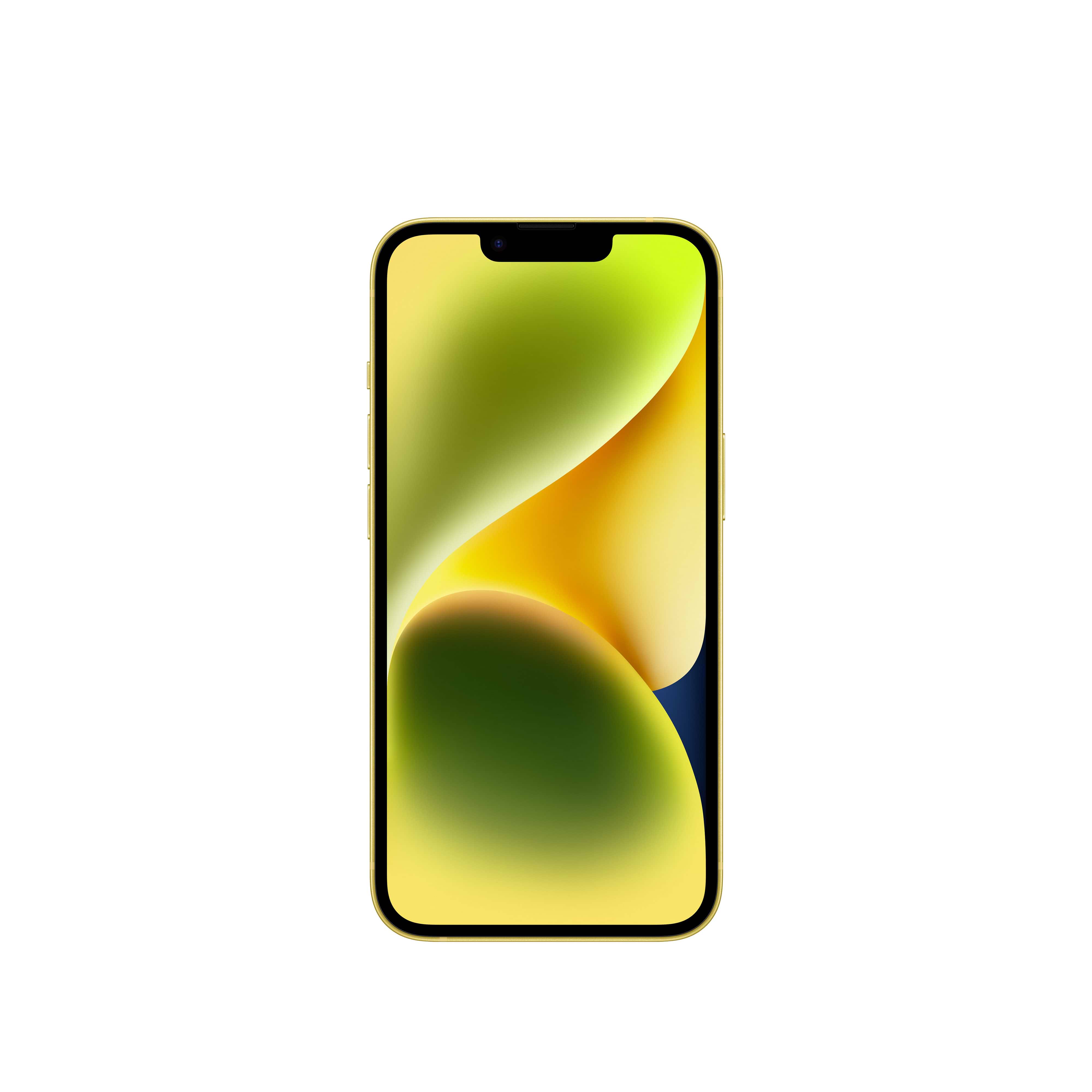 טלפון סלולרי Apple iPhone 14 256GB -  צבע צהוב שנה אחריות ע
